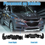 Set of 2 Front Bumper Mounting Support Brackets for Honda HR-V (2016–2021)
