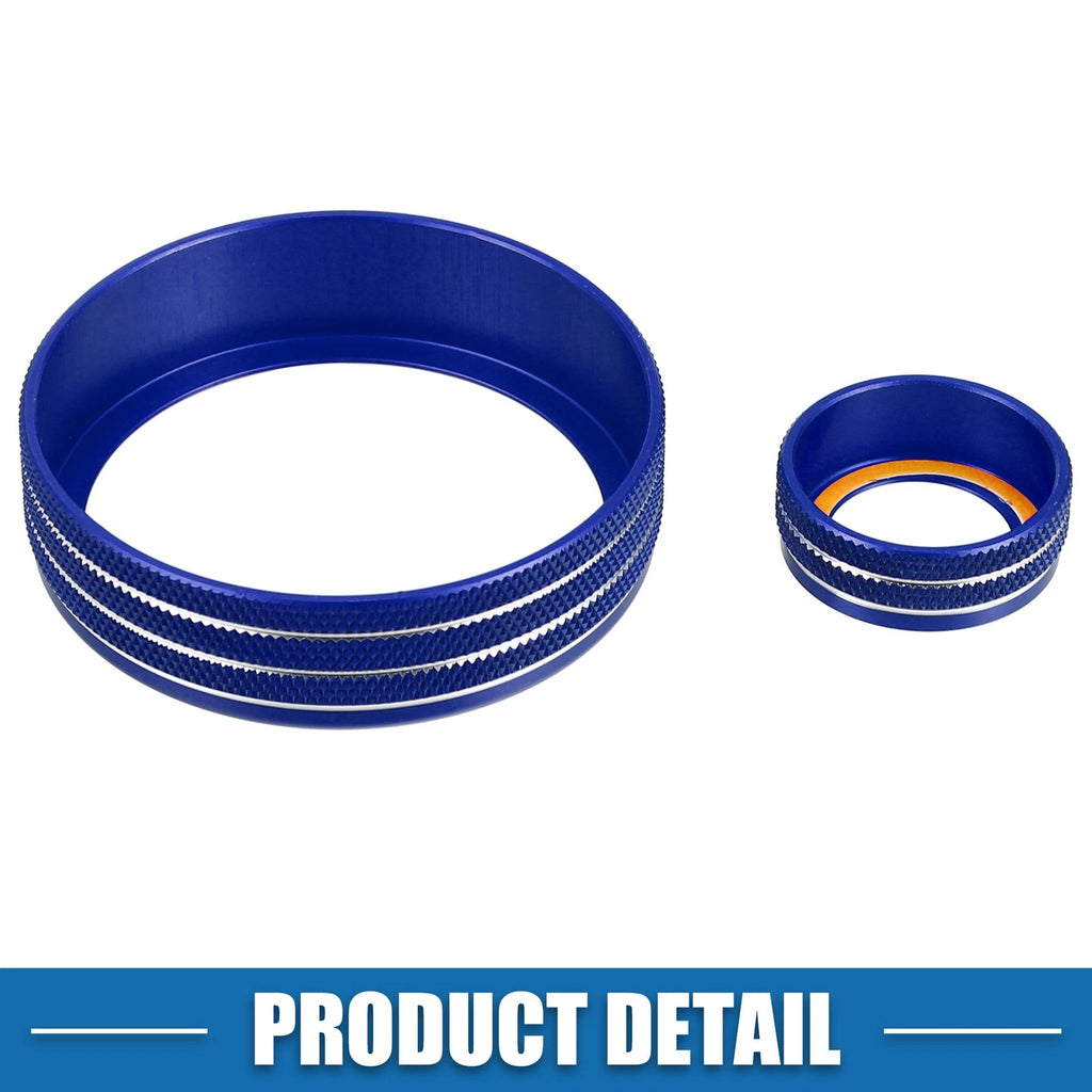 Set of 5 AC Audio Volume Knob Covers for Subaru BRZ, GR86 (2022) Blue