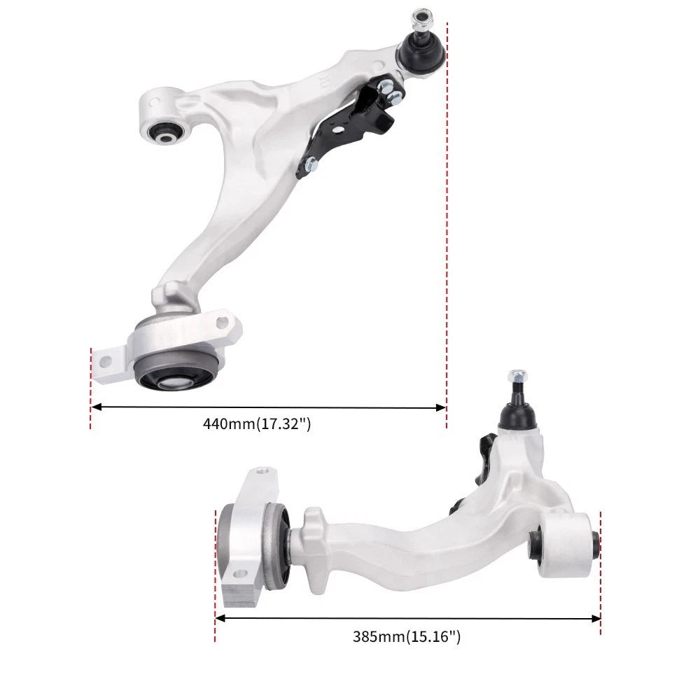 Set of 2 Front Lower Control Arms w/ Ball Joints for Infiniti G25 G35 G37 Q40