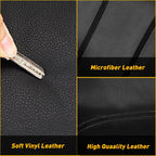 Black Leather Center Console Lid Armrest Cover Pad for Dodge Journey (2011–2020) EPY