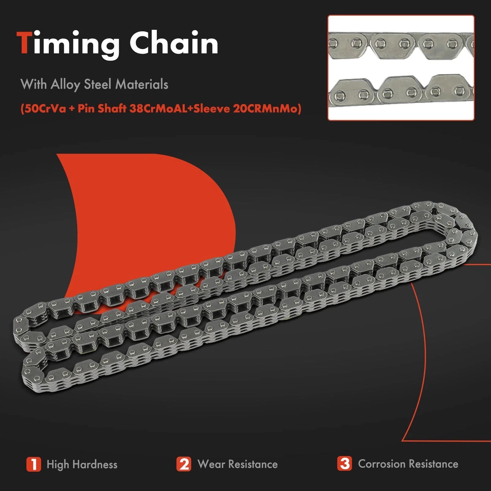 7x Timing Chain Kit for Chevy Equinox Malibu Colorado Camaro GMC (2018–2020)