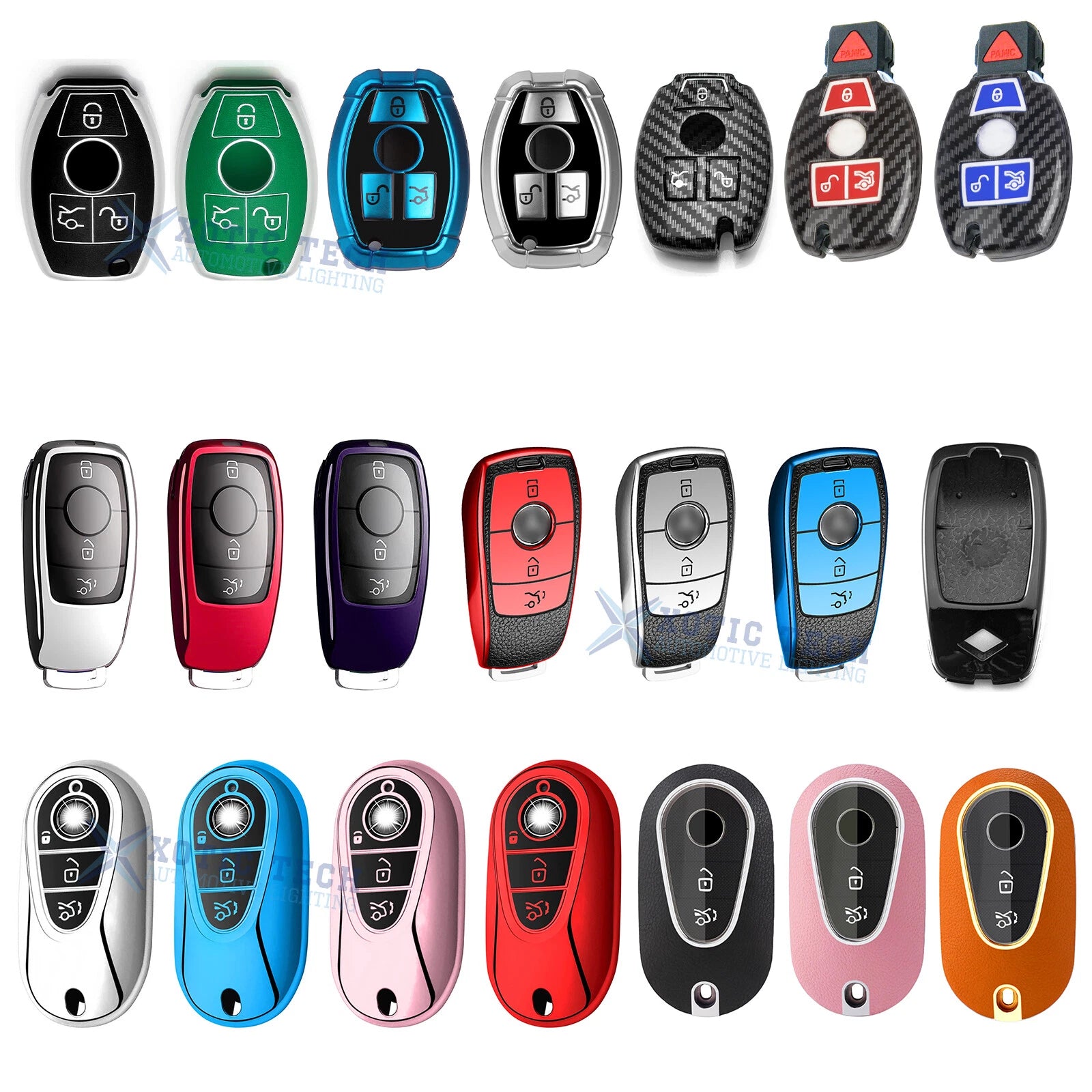Key Fob Protector Shell Cover for Mercedes-Benz C-Class (2015–2021)