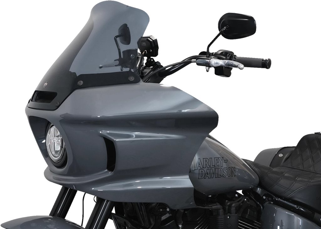Klock Werks Flare Windshield 10" Dark Smoke for FXLRST (2018–2023) KWW-02-0611-DS