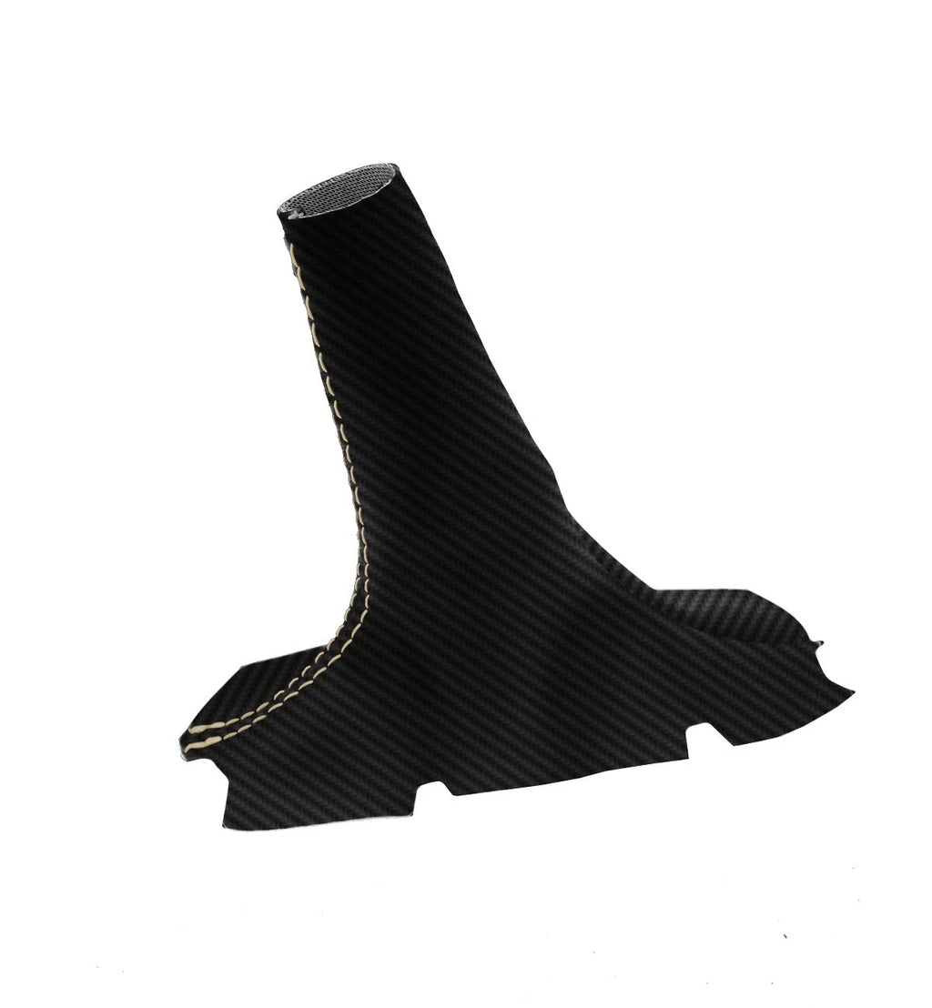 Automatic Shift Boot for Chevrolet Colorado (2015–2022) Carbon Fiber Beige Stitch