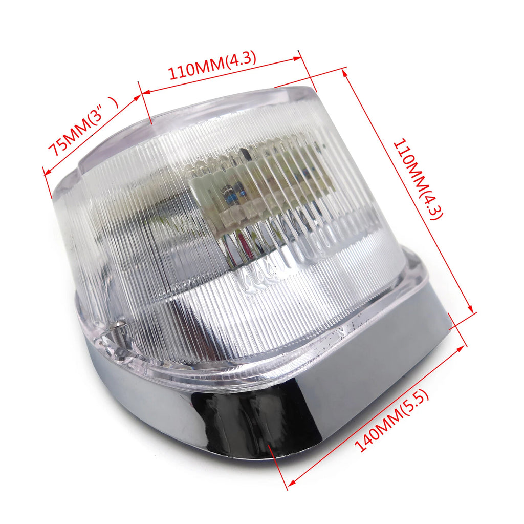 LED Clear Tail Brake Light Turn Signal Lamp for Harley Sportster Softail