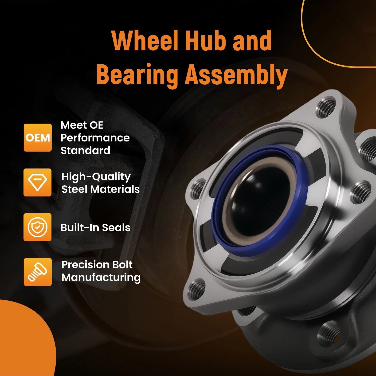 Rear Wheel Hub & Bearing for Volvo XC90 (2003–2014) 512273 40039007
