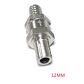 12MM One Way Check Valve for Gas Diesel Fuel (Inline) - Silver Aluminum