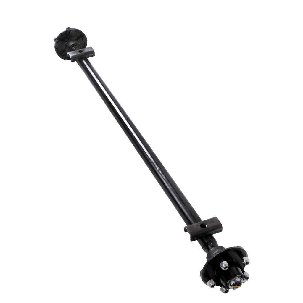 Trailer Axle 5 Lug 2000 lb with U-Bolt Kit (52" Hub Face Pitch)