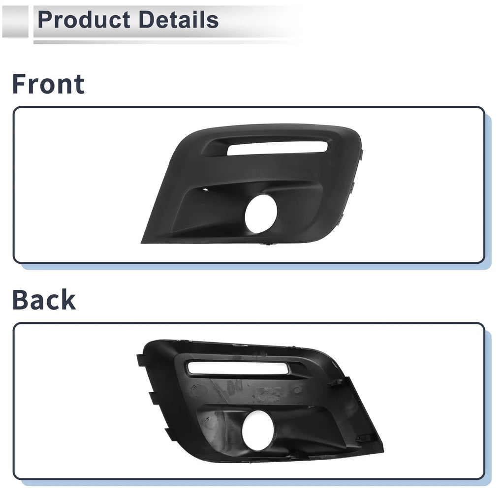 1 Pc Fog Light Grill for Nissan Partner (2015–2018) ABS Black