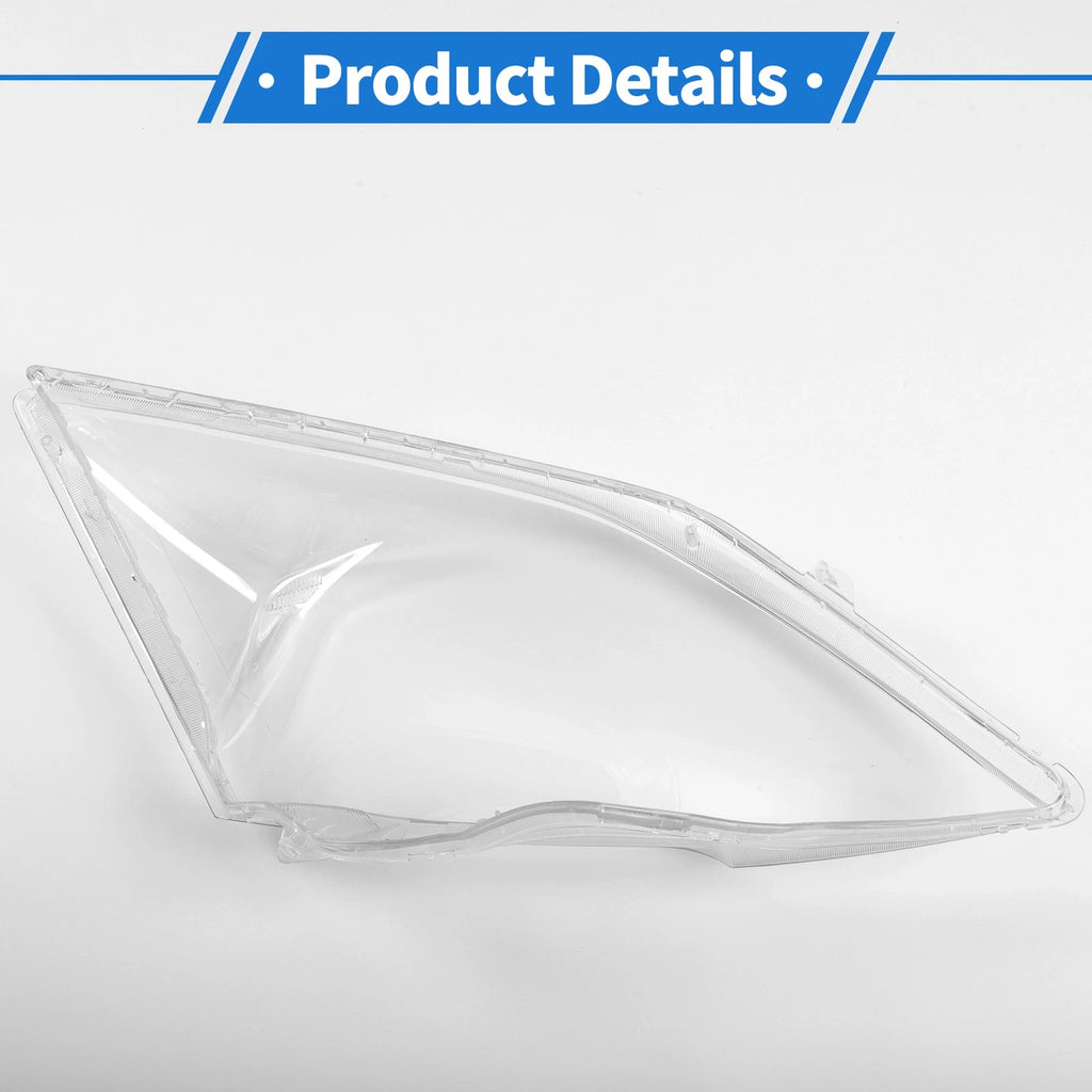 1 Pcs Headlight Lens Cover for Honda CR-V (2007–2011) PC Clear