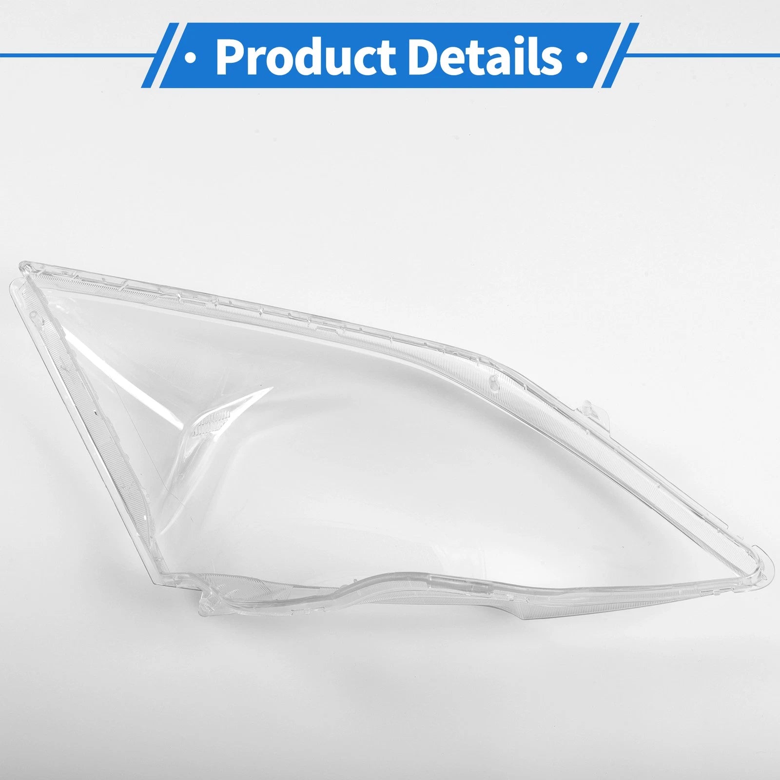 1 Pcs Headlight Lens Cover for Honda CR-V (2007–2011) PC Clear