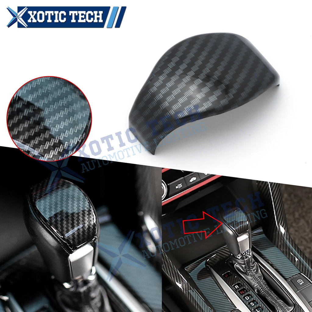 Carbon Fiber Texture Inner Gear Shift Knob Cap for Honda Civic (2016–2021)