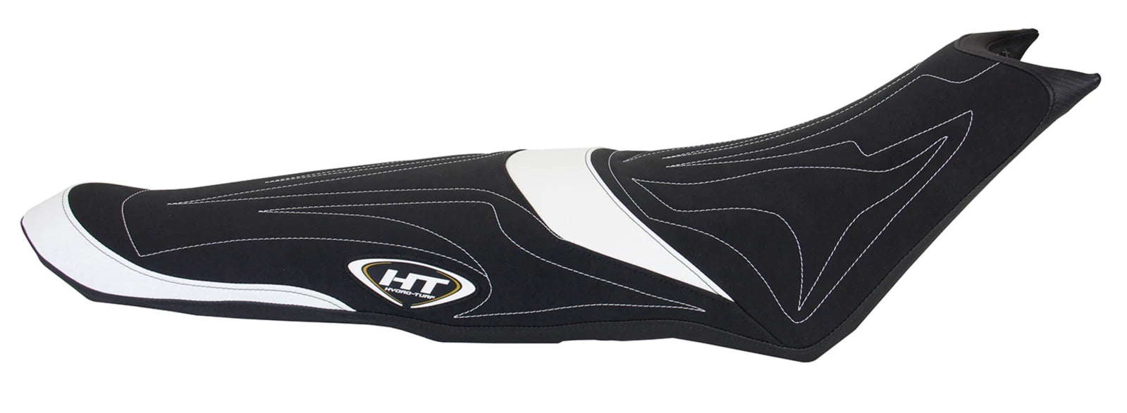 Hydro-Turf Seat Cover for SeaDoo Spark 2-Up (2014–2020) Black Suede/CF/White Em