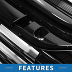 Front Upper Hood Bumper Grille for Honda Odyssey (2018–2021) Black