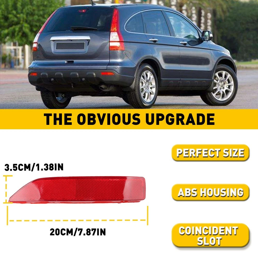 Left Driver Side Rear Bumper Reflector Lights for Honda CR-V (2007-2009)
