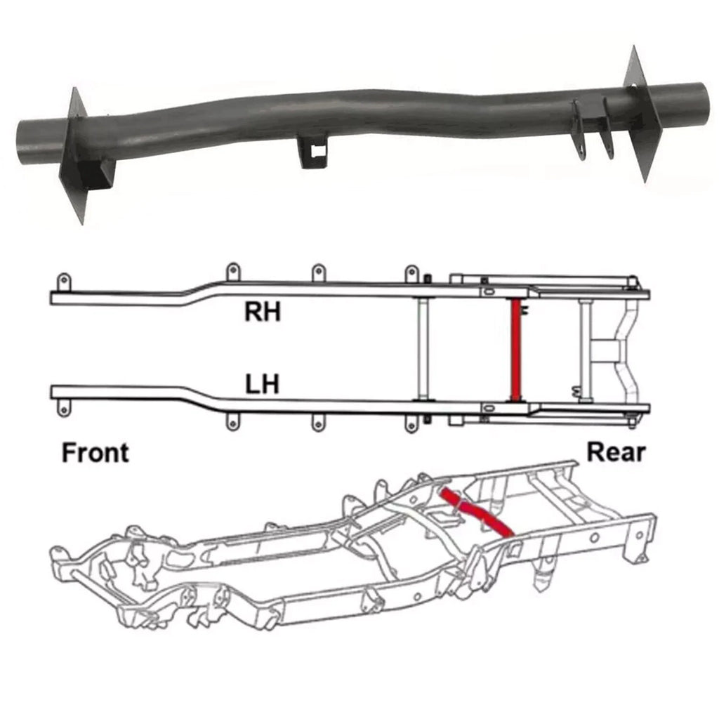 Rear Fuel Tank Support Bar Crossmember for Chevy Silverado Sierra 1500/2500 (1999–2010)