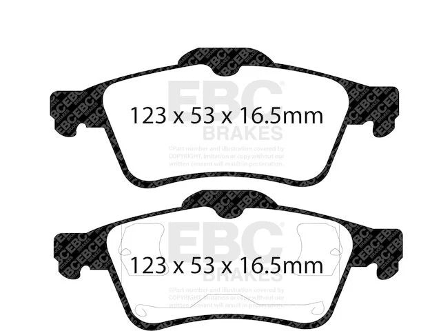 Rear Brake Pad Set for Mazda 3 (2004–2005) GB952KH