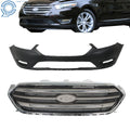 Front Bumper Cover and Grille Assembly for Ford Taurus (2013–2019) Chrome