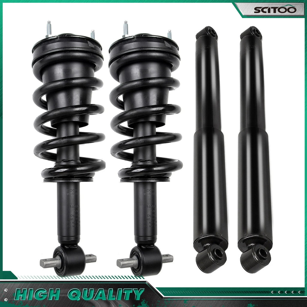 Front Complete Struts & Rear Shocks for Chevy Silverado GMC Sierra 1500 (2007–2013)