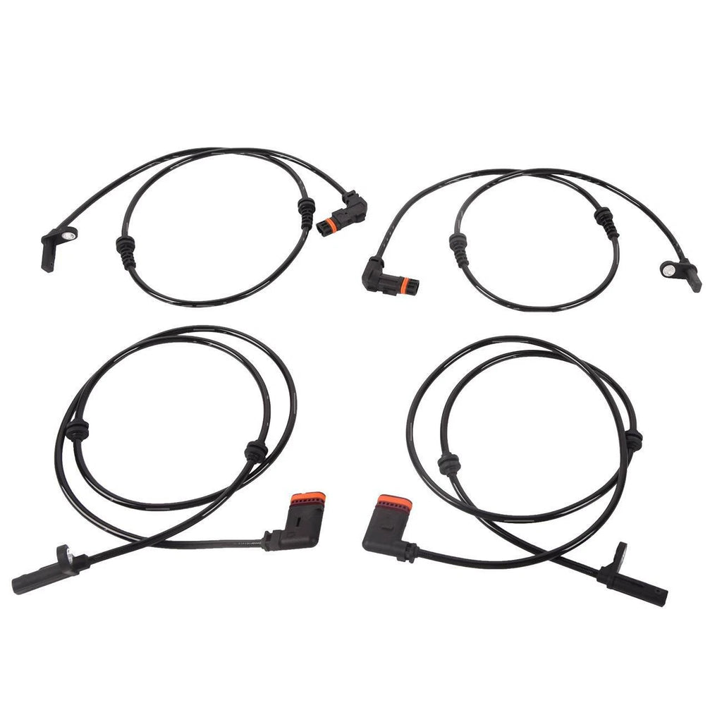 Set of 4 ABS Wheel Speed Sensors for Mercedes C250 C300 C350 (2012–2015)