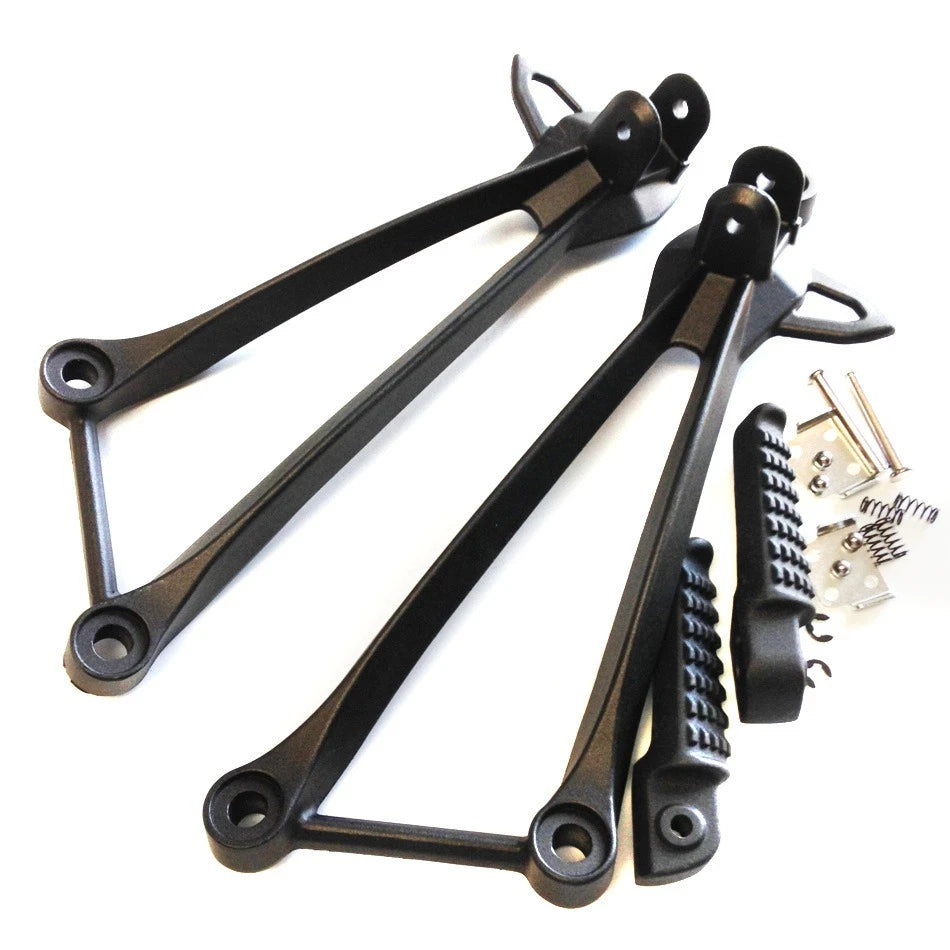 Foot Peg for Kawasaki ZX10R (2008–2010) Black Rear Passenger Bracket