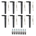 Set of 8 Denso Iridium Power Spark Plugs & Coil Boots for Ford Mustang (1994–2004)