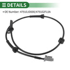ABS Wheel Speed Sensor No. 47910JD000 for Nissan Qashqai (2007–2014)