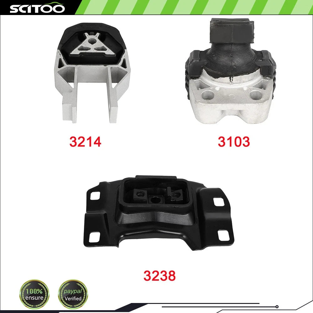 Motor & Trans Mounts Set for Focus S L4 2.0L (2012–2016) A5312 A5520 A5612