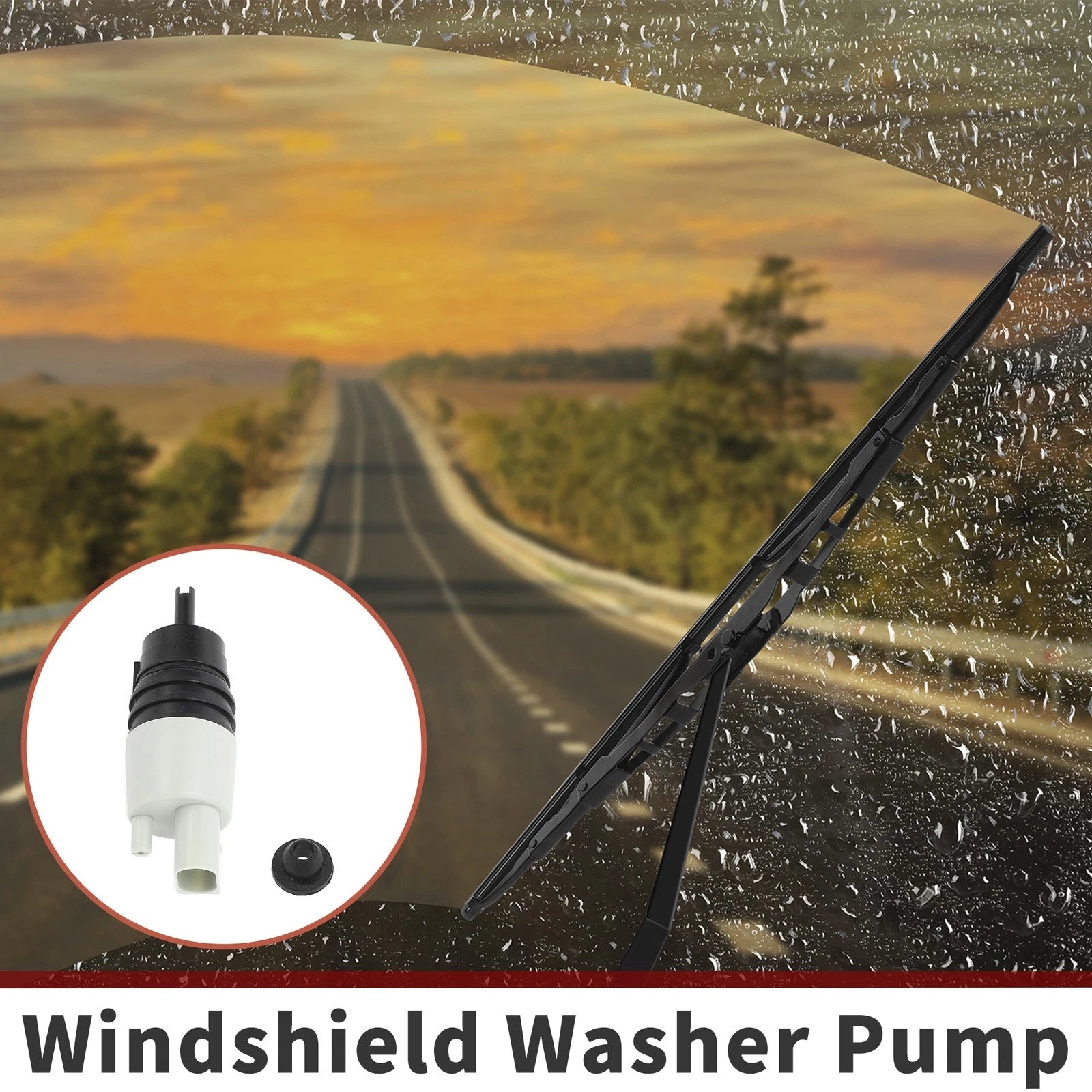 Windshield Washer Pump w/Grommet for Mercedes-Benz C-Class (No.A0998660121)