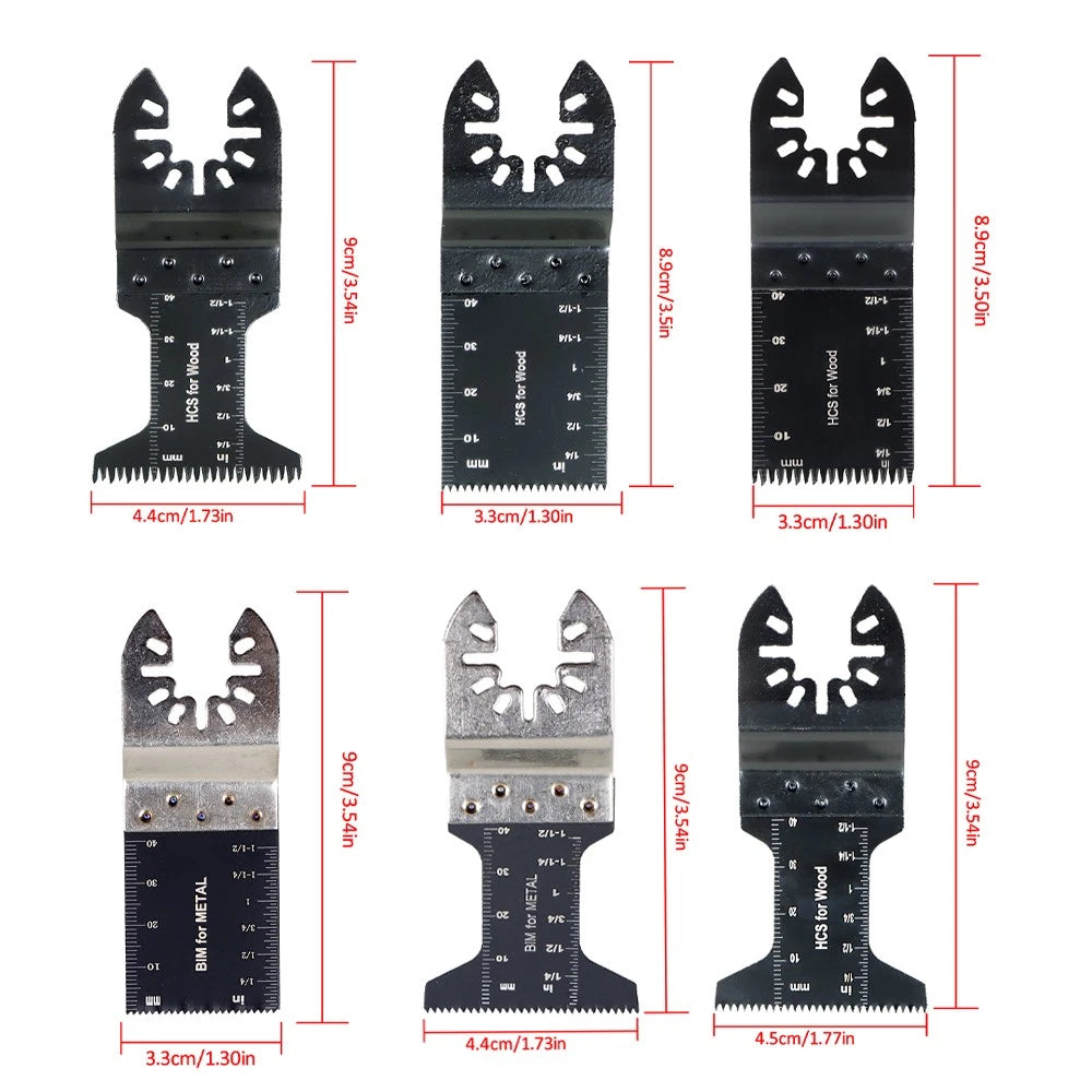 Set of 50 Oscillating Multitool Blades for Universal Cutting