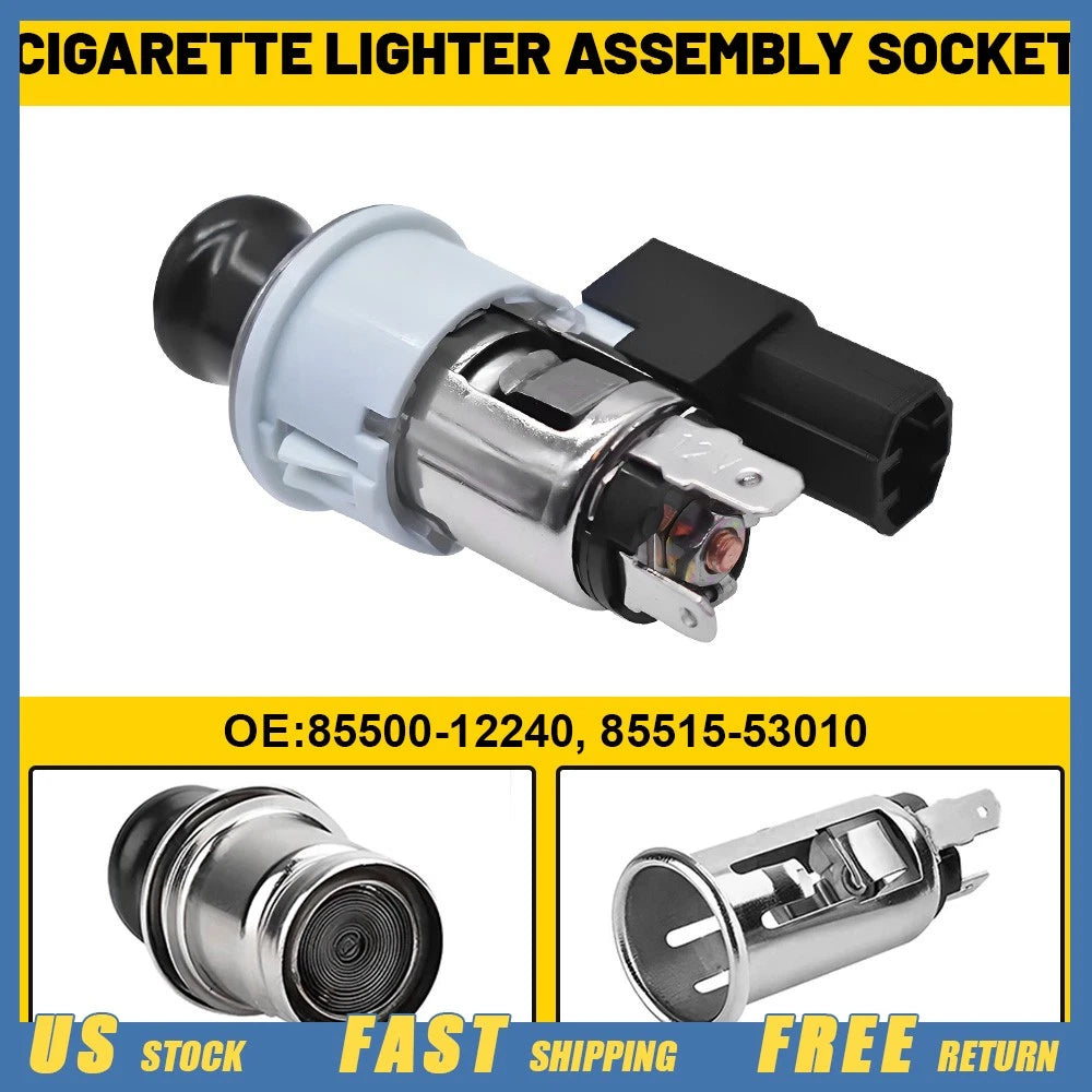 Cigarette Lighter Assembly Socket & Bezel for Toyota Corolla (2003–2008)