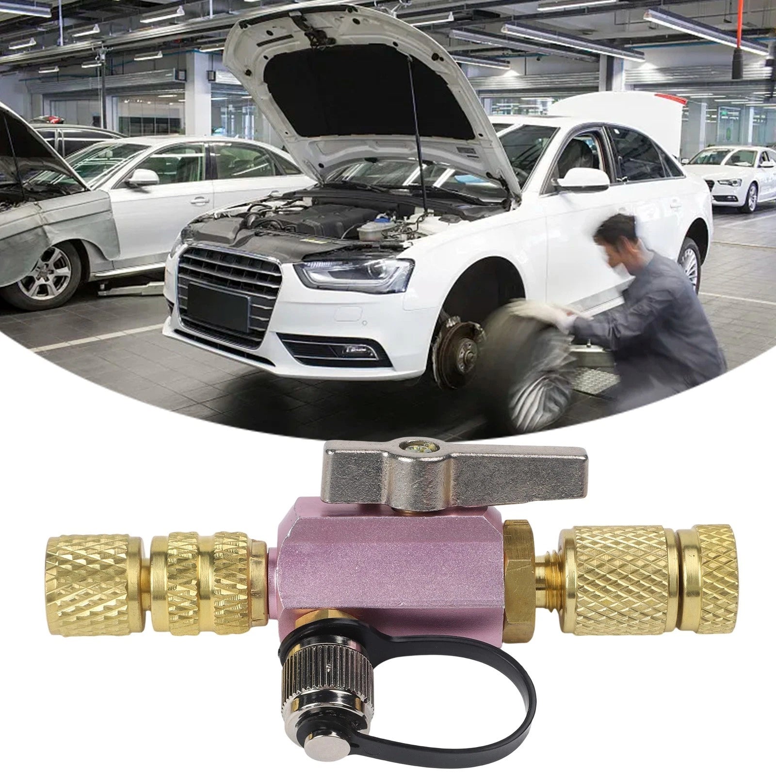 Vacuum Rated Valve Core Tool for R410A 516 Female Flare & 14 Male Flare