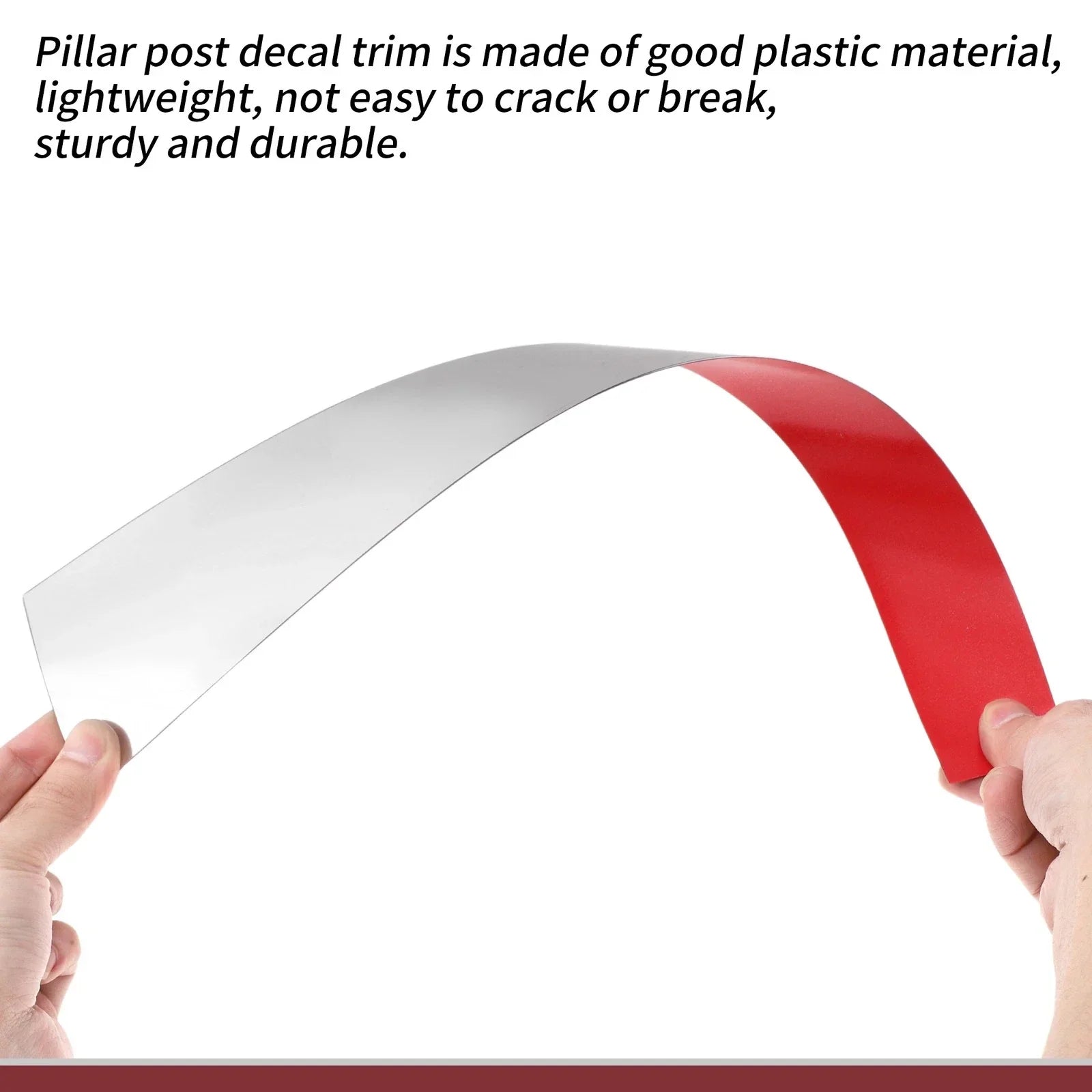 Door Pillar Window Trim for Hyundai Accent Sedan (2011-2017) Silver Tone