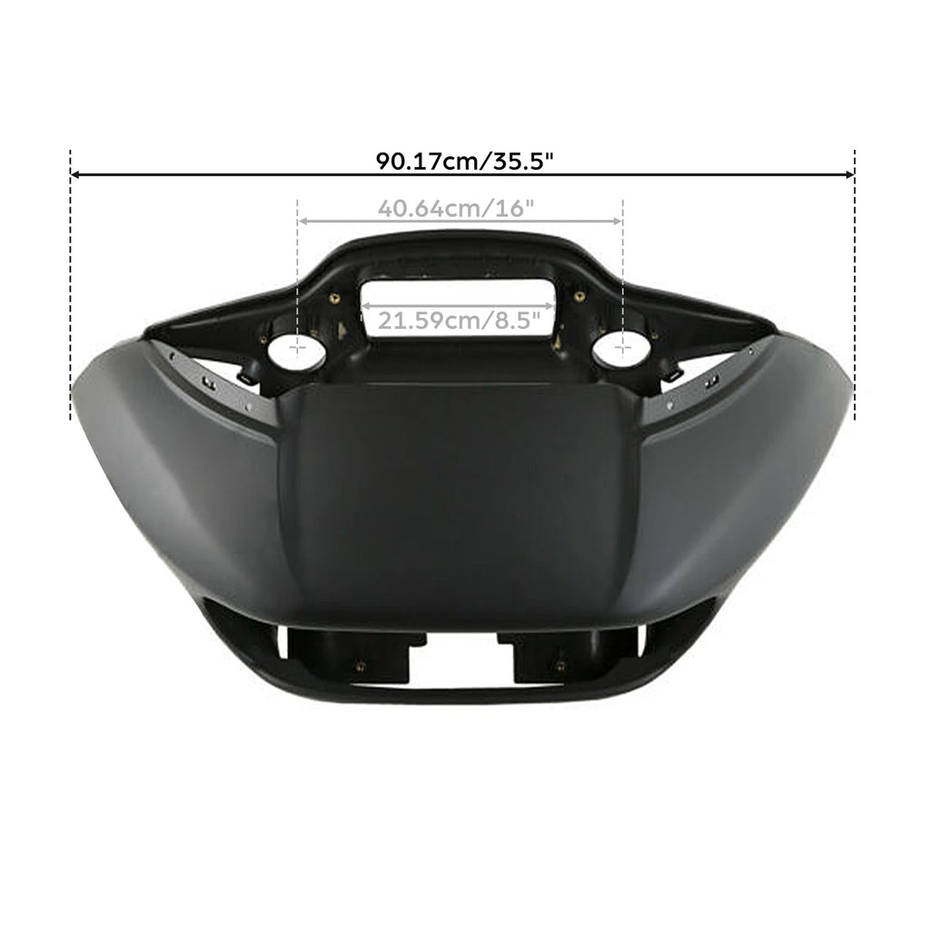 Matte Black Fairing Speaker Glove Box Air Duct for Harley Touring FLTR (2015–2023)