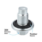 2 Pcs M14x1.5 Steel Engine Oil Drain Plug for Mercedes-Benz 