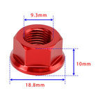 6x Rear Sprocket Nuts M10 x 1 Red for Ducati Panigale V2 V4 V4S 1199 1299 (2012–2024)
