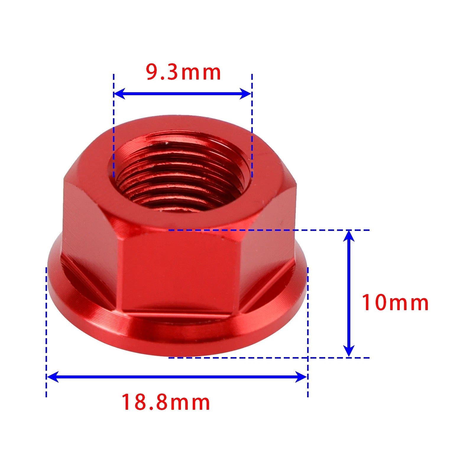 6x Rear Sprocket Nuts M10 x 1 Red for Ducati Panigale V2 V4 V4S 1199 1299 (2012–2024)
