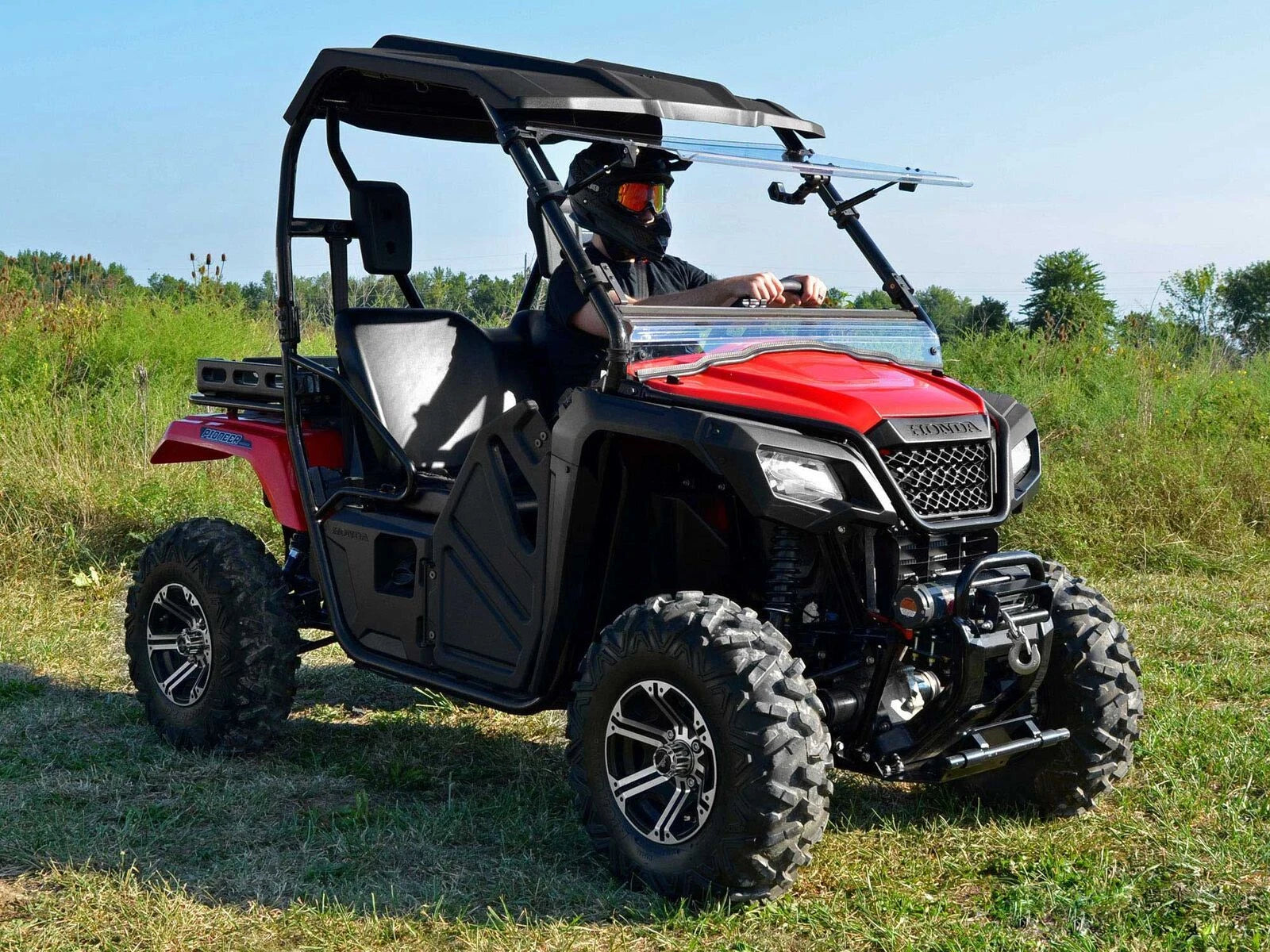 Scratch Resistant Flip Windshield for Honda Pioneer 500/520 (2015–2023)