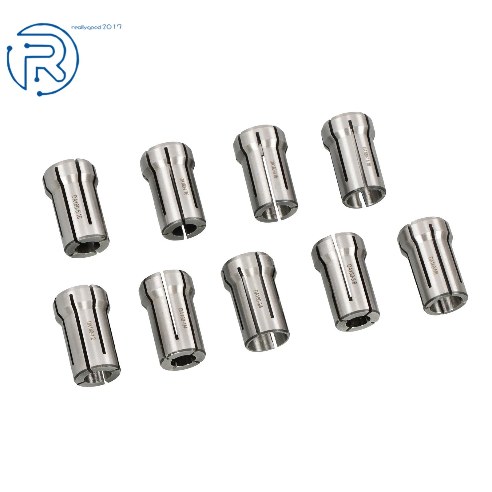 9 Pack Precision Double Angle Collet Set for Various Models