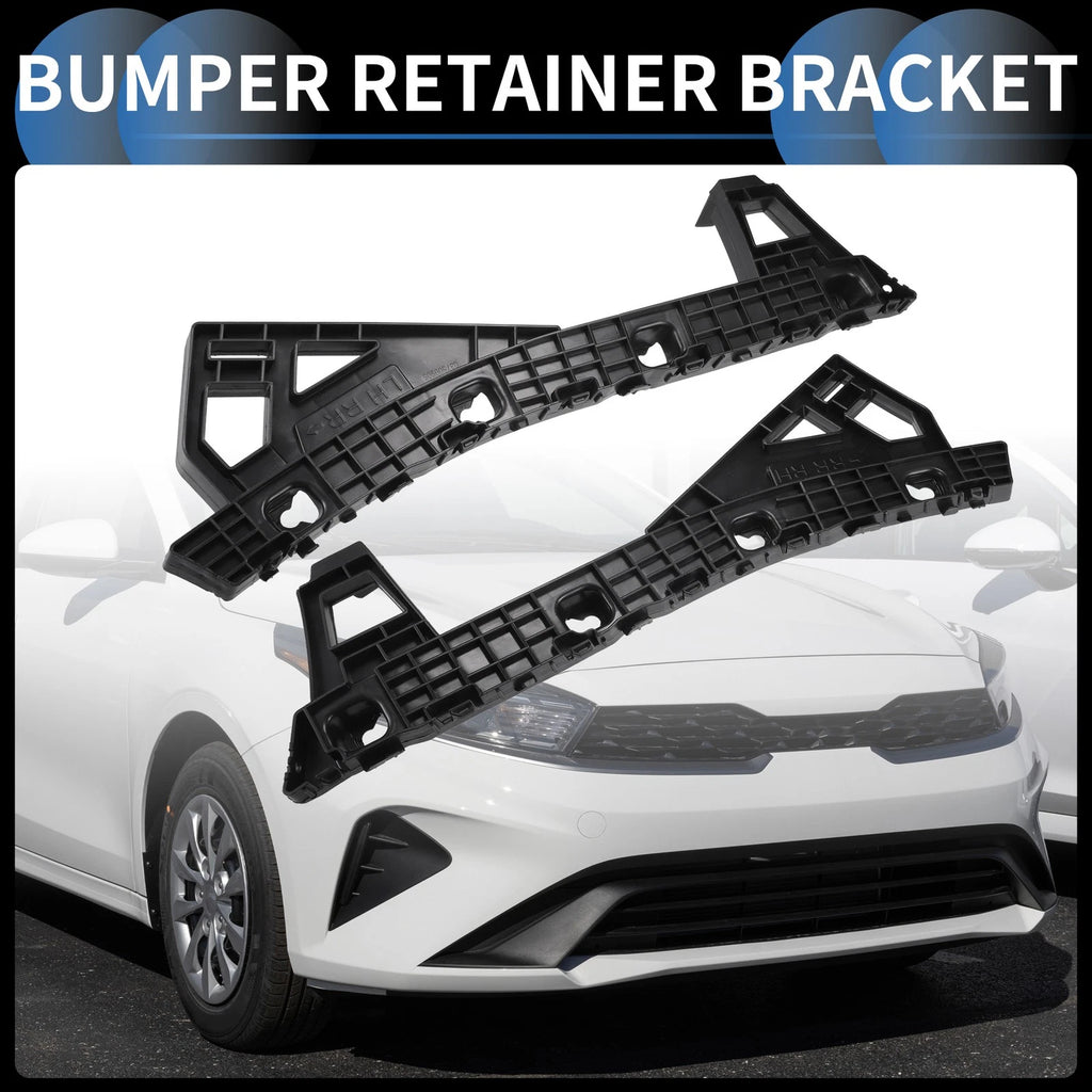 1 Pair Front Bumper Retainer Bracket No. 86651M6000 for Kia Forte (2019–2021)