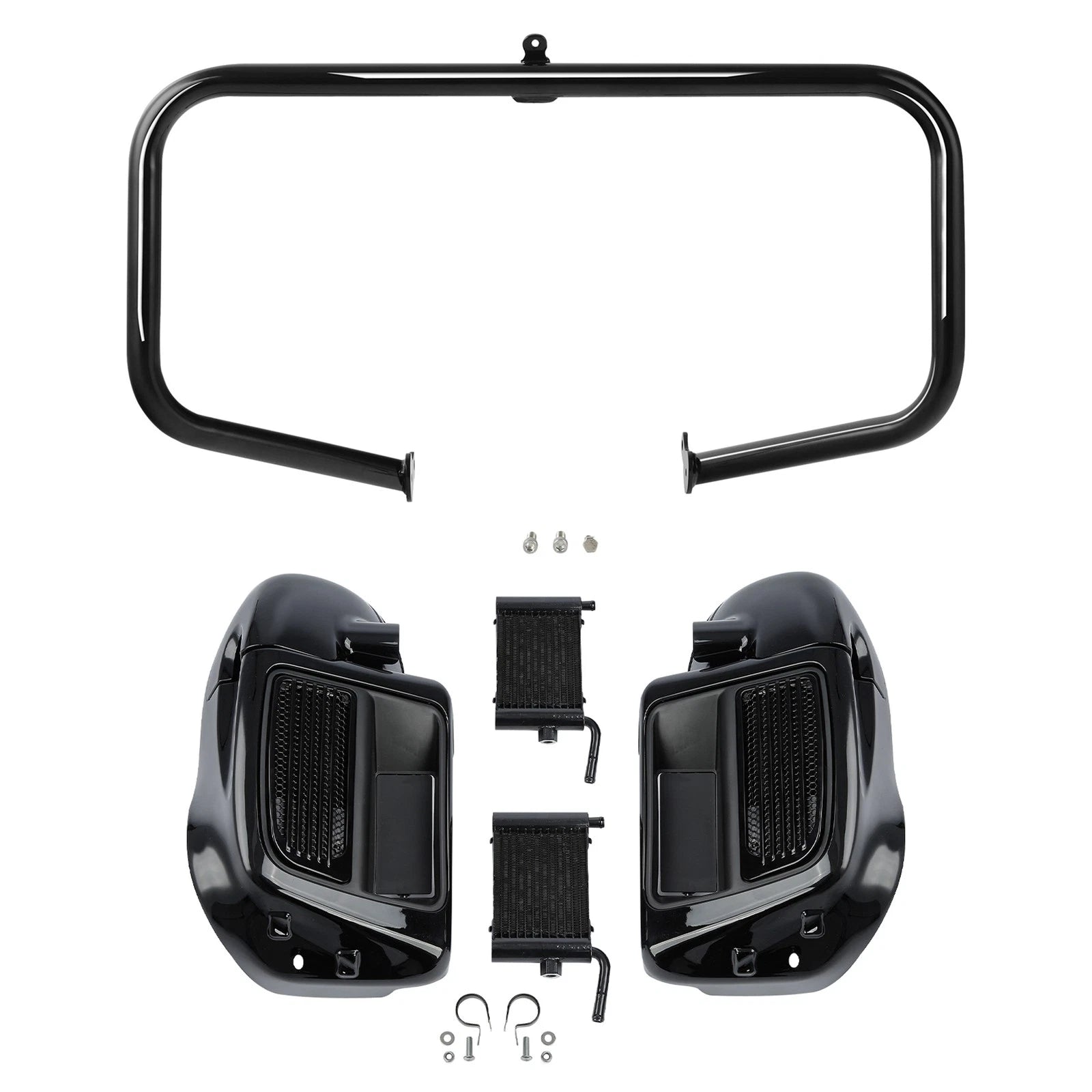 Lower Vented Fairings Radiators Engine Guard Bar for Harley Road Glide (2014–2024)