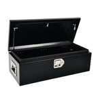 Tool Box for Pickup Truck (30"X13"X10") - Black Steel with Lock & Key