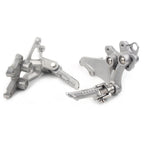 Set of 2 Front Rider Foot Pegs & Brackets for Suzuki GSXR 600 750 (2006–2010)