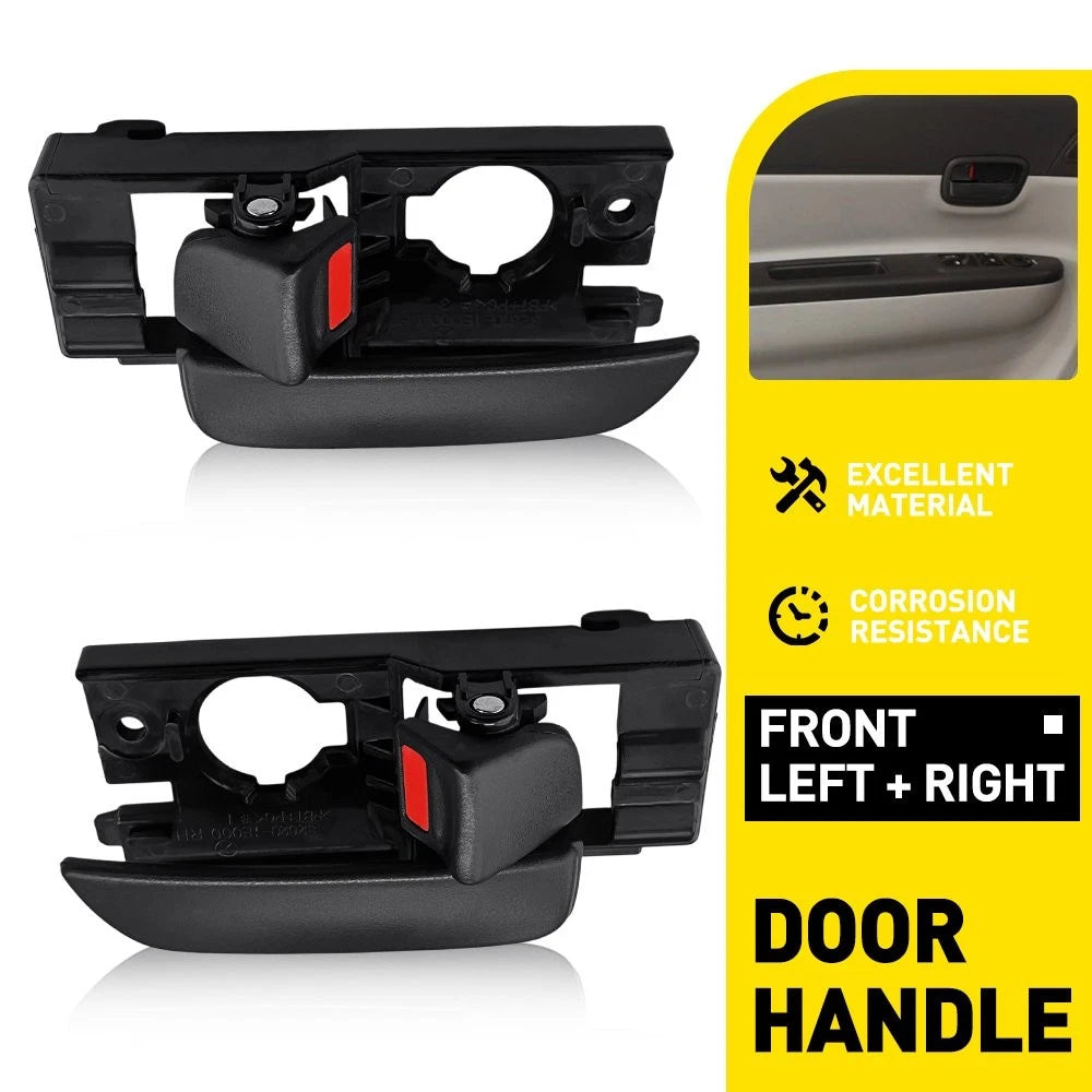 2X Black Front Left Right Side Interior Door Handles for Hyundai Accent (2006–2011)