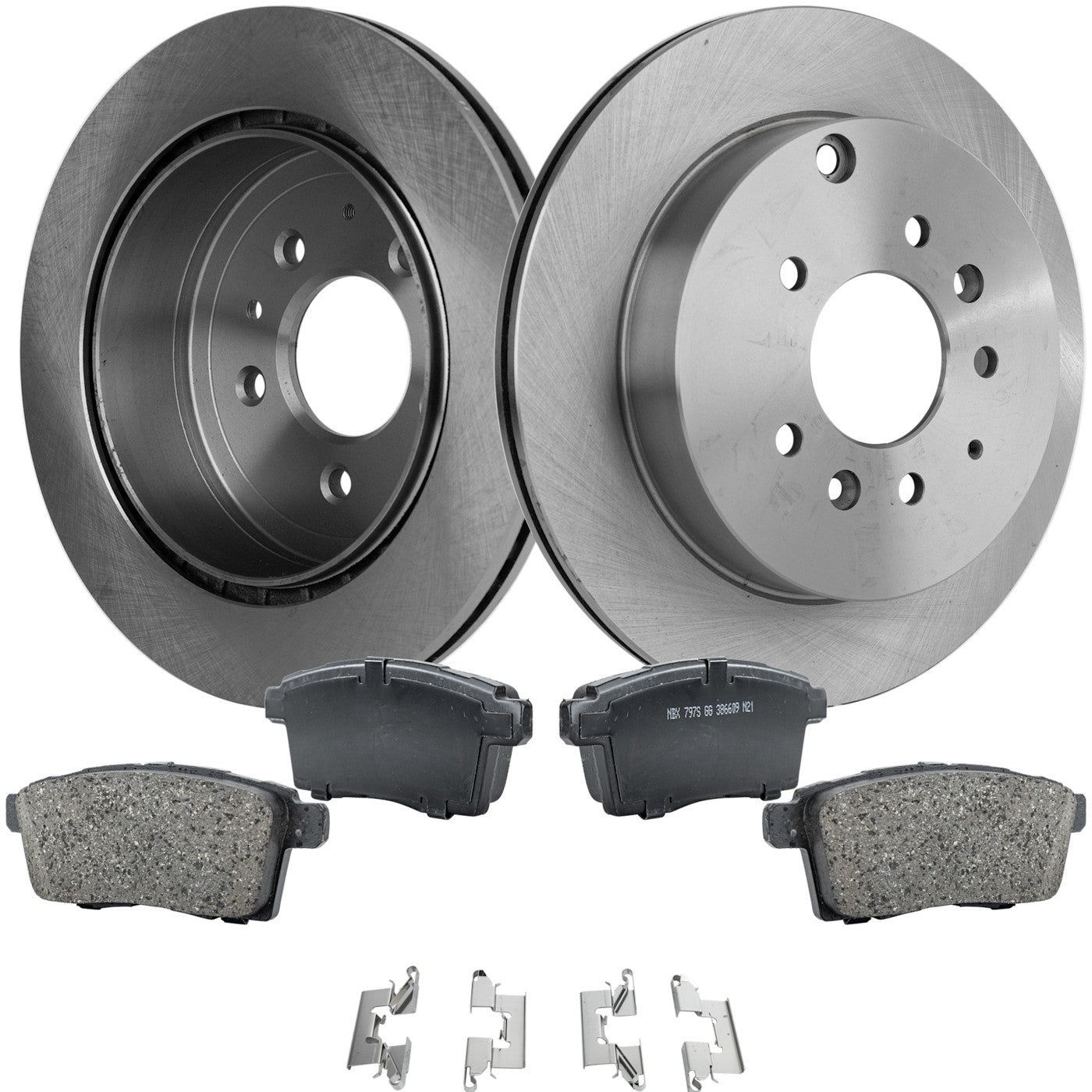 Rear Brake Disc Rotors and Pads Kit for Mazda CX-7 (2007–2012)