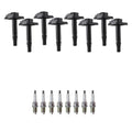 Set of 8 Ignition Coils & NGK Platinum Spark Plugs for Audi A6 Quattro S6 (2000–2005)