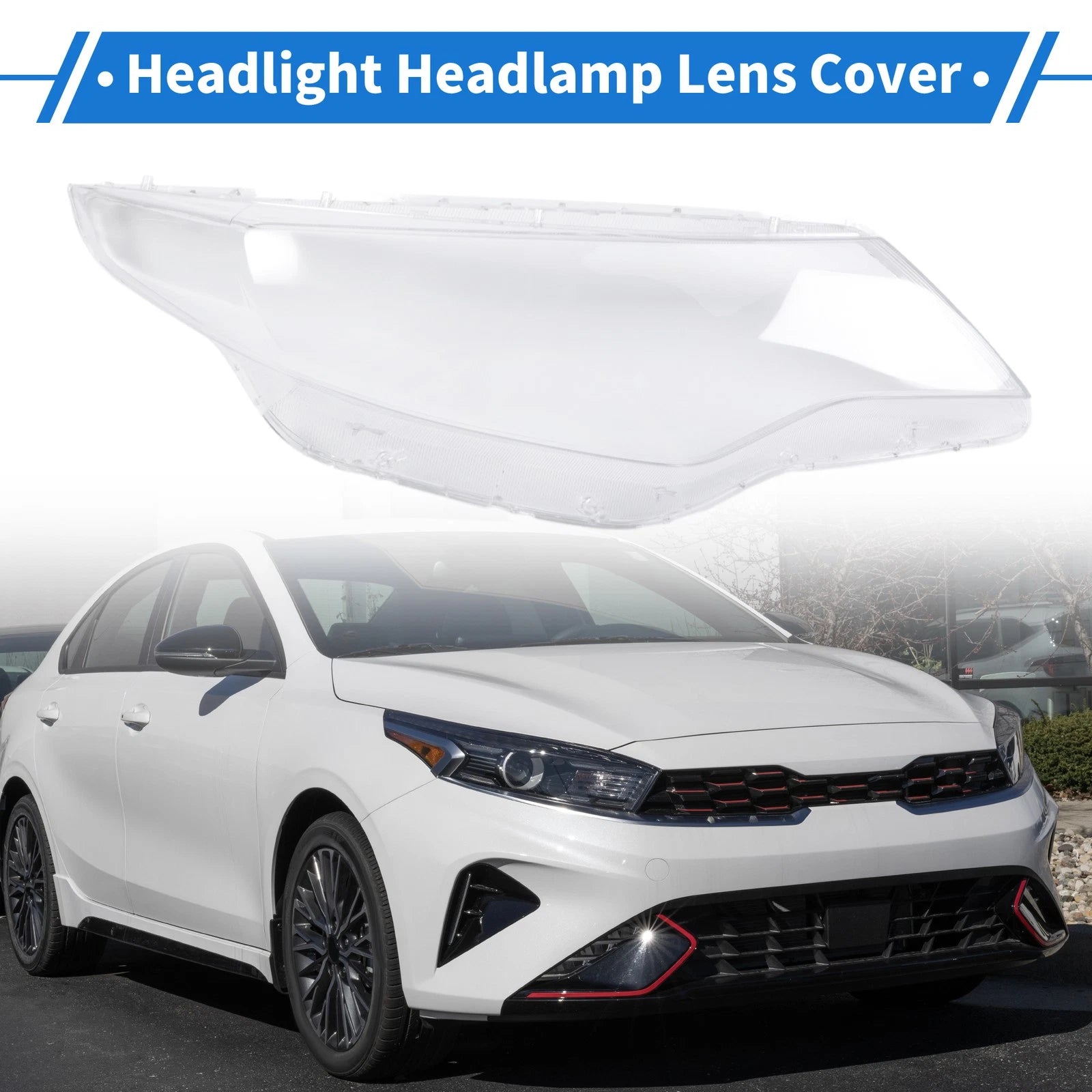 Headlight Lens Cover for Kia Optima (2016–2018) PC Clear