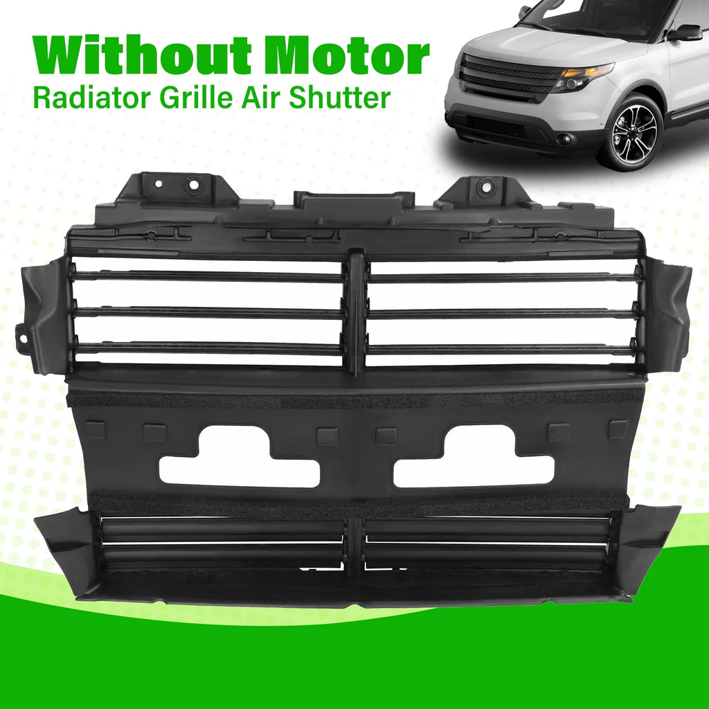 Radiator Active Grille Shutter Assembly W/O Motor for Ford Explorer (2013–2019)
