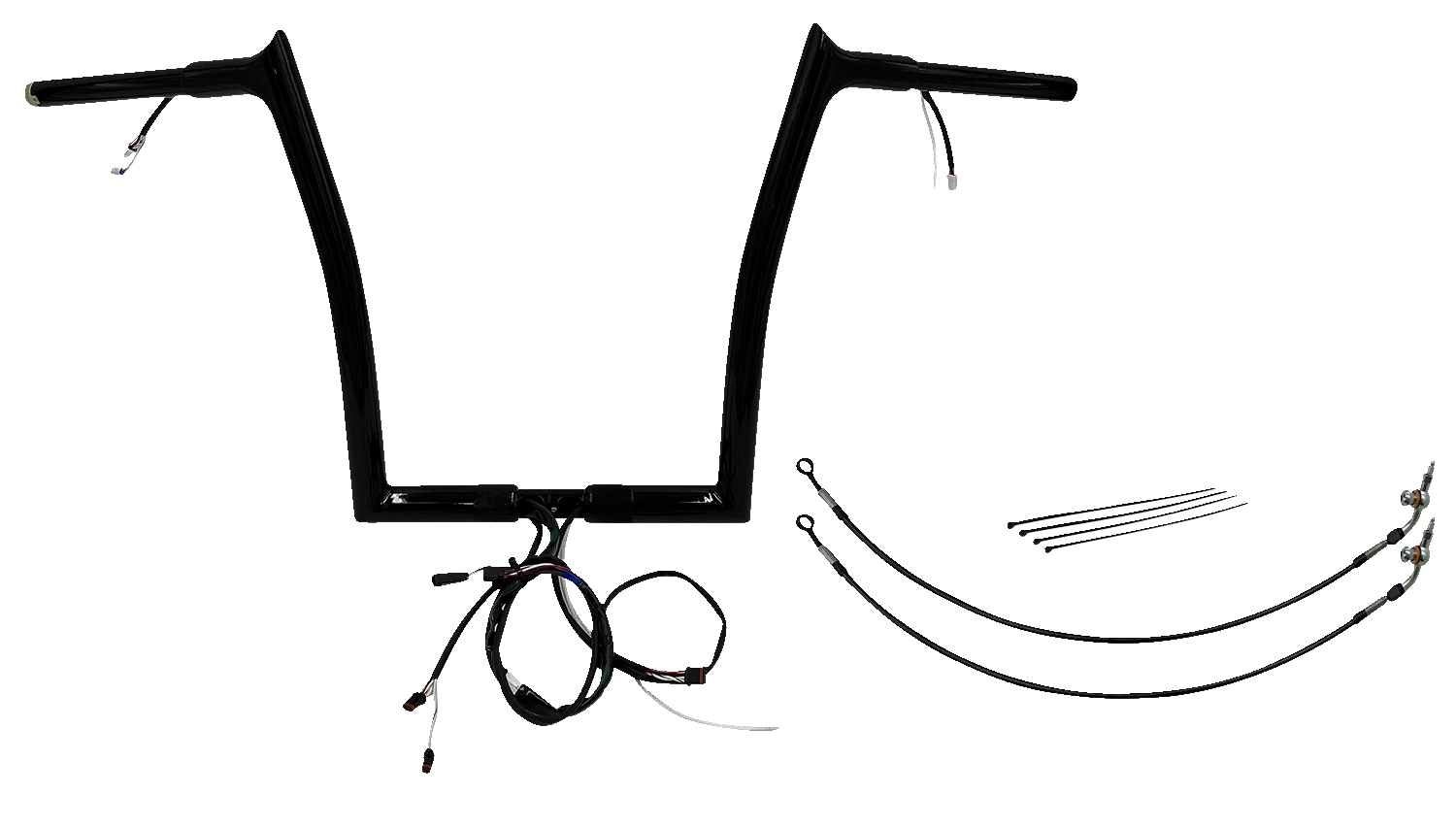 1-1/4" Pointed Top Handlebar Kit for Harley Davidson (14")