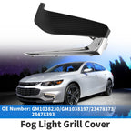 Front Left Fog Light Grill No.GM1038230 for Chevrolet Malibu (2016–2018) Black Chrome